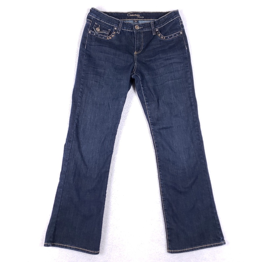 Common‎ Genes Embroidered Bootcut Jeans 8P Dark Wash